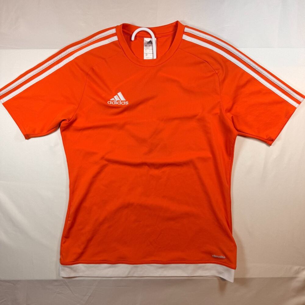 Adidas Men's Climalite Soccer Jersey Orange Size Small